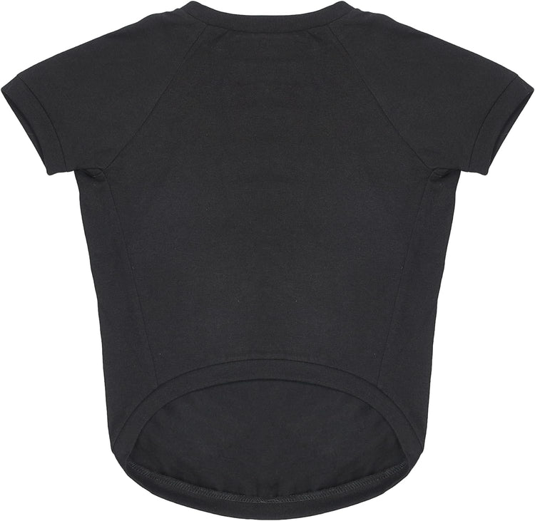 Dog T Shirt, X-Small | Black Small Dog Shirt for Very Small Dogs | Lightweight Semi-Stretch Pull-Over Dog Tshirt for Small Dogs from Peanuts (XS), FF13344