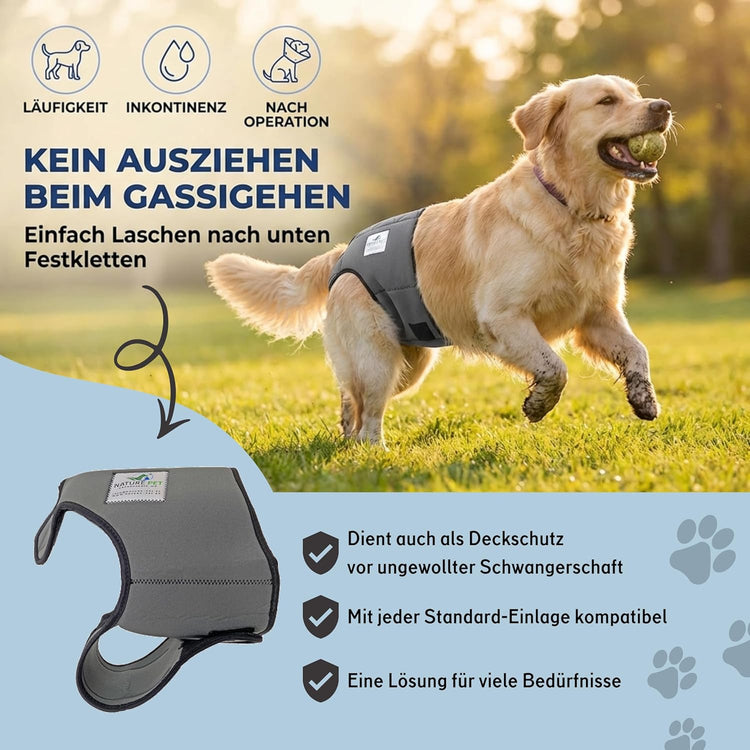Dog in Season/Dog Heat Nappy Pants/Dog Incontinence Pants/Dog Protective Pants/Dog Diaper (S)