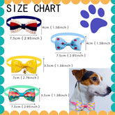 20Pcs Dog Acccessories Dog Bow Tie Bulk Dog Collar Bow Dog Bowtie Small Dog Cat Pet Supplies Dog Fashion Accessoreis Bow