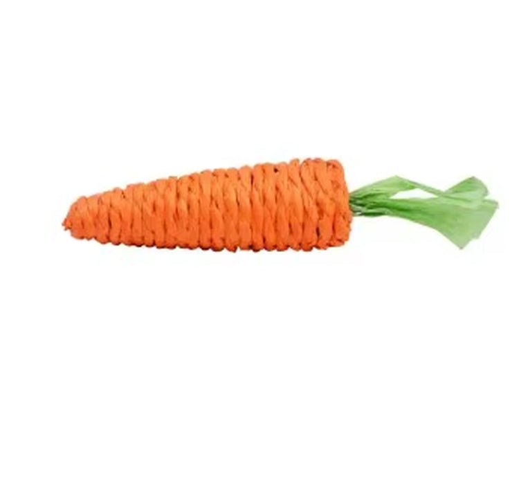 Adorable Carrot Cat Toy with Built in Bell Durable Self Entertaining Chew Resistant Teething Claw Grinding Toy for Kittens Cats