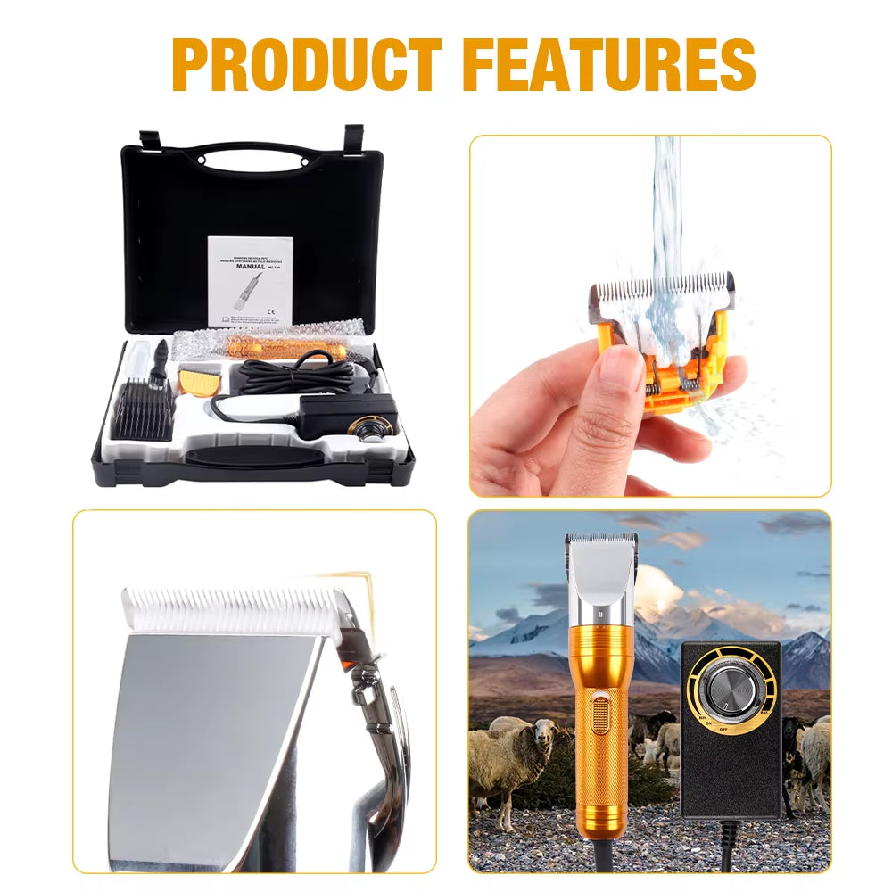 380W Electric Shearing Machine 110V-220V Cordless Home Pet Hair Trimmer (Cat, Dog, Rabbit, Sheep) Carpet Tufting Scissors，Tools