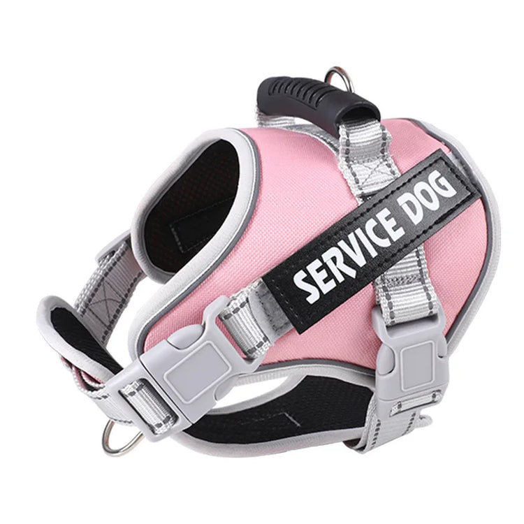 Service Dog Vest Harness No Pull Dog Hook Suitable Large Dog Vest Dog Walking Rope Control Dog Strap Accessories Prevent Loss
